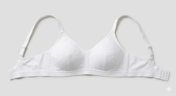 White cottan padded bra